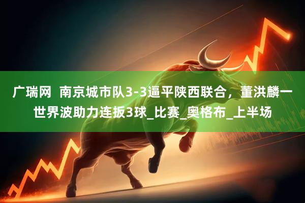 广瑞网  南京城市队3-3逼平陕西联合，董洪麟一世界波助力连扳3球_比赛_奥格布_上半场