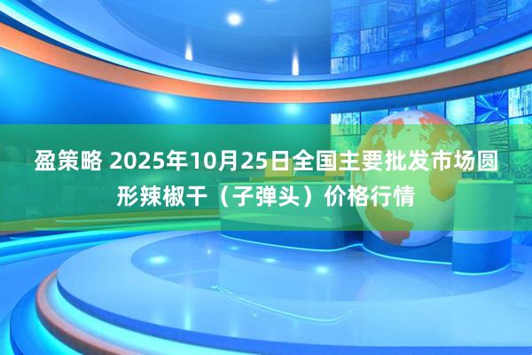 盈策略 2025年10月25日全国主要批发市场圆形辣椒干（子弹头）价格行情