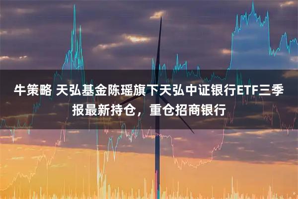 牛策略 天弘基金陈瑶旗下天弘中证银行ETF三季报最新持仓，重仓招商银行